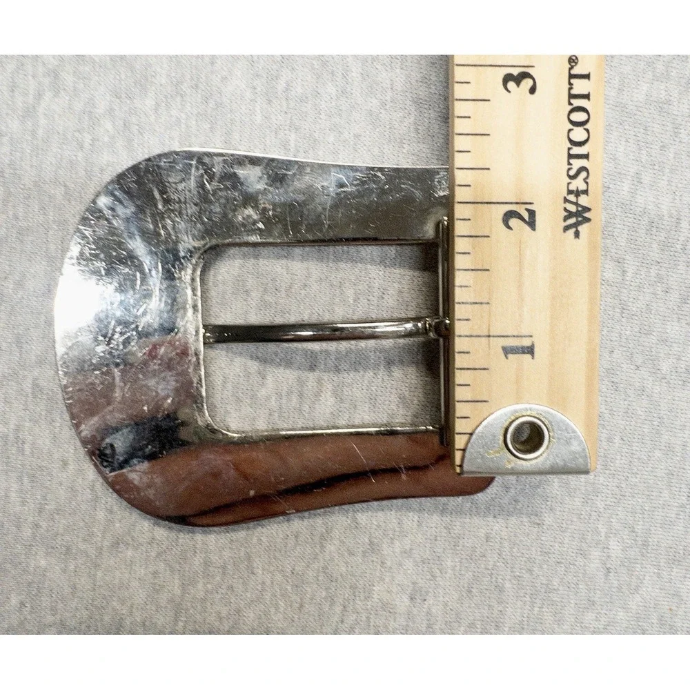 Western Silver Bling Belt Buckle‎ Womens Rodeo Southwestern